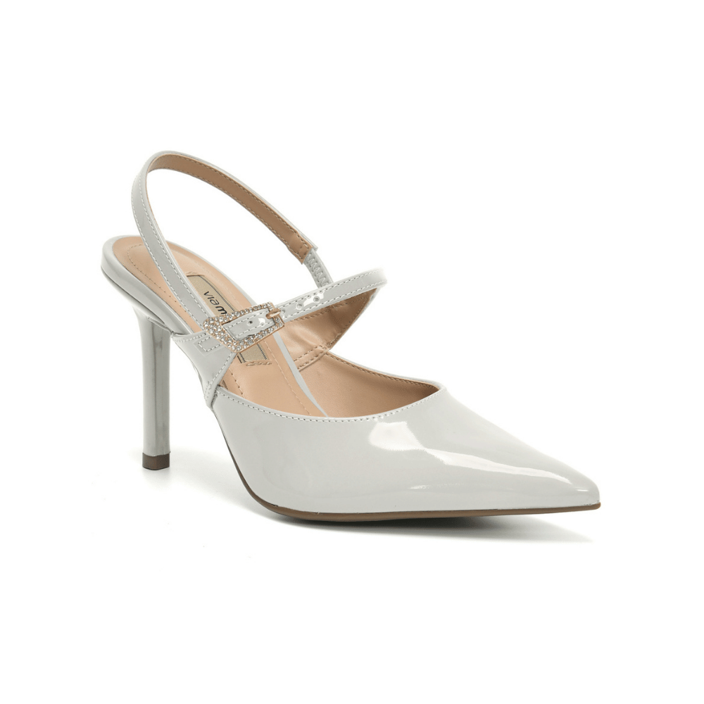 Zapato Via Marte 044027-01 Blanco Off Charol Taco 9