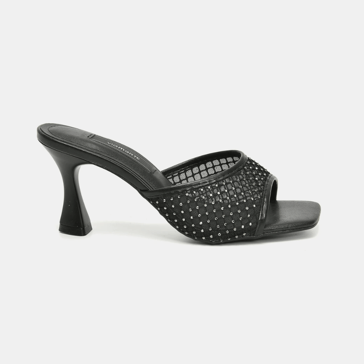 Sandalia Via Marte 166057-01  Negro  Taco 7