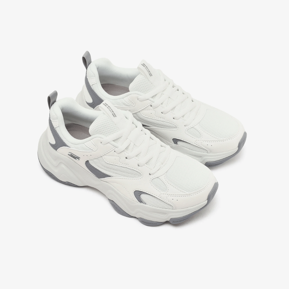 Zapatilla Skecher Mesh W/ PU Gris 117685 Mujer