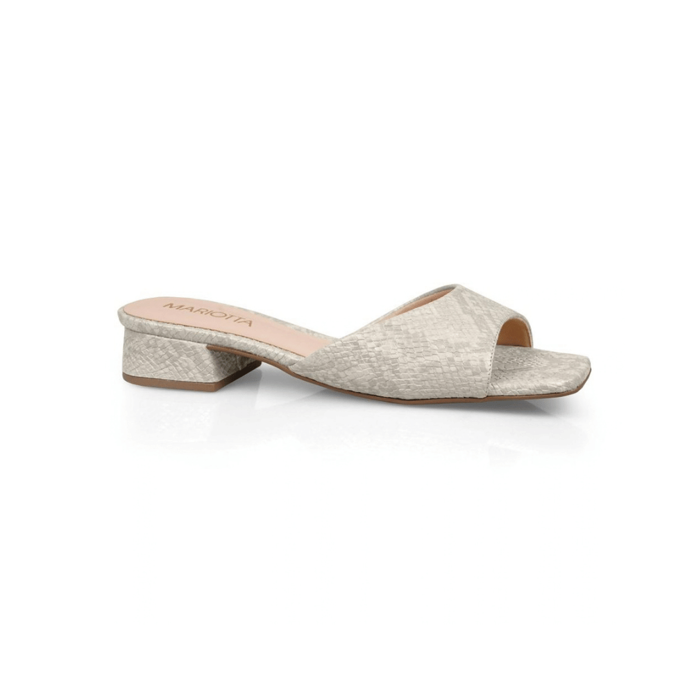 Sandalia Mariotta 20470-13 Blanco Off Taco 2