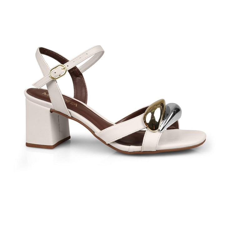 Sandalia Mariotta 20745-33 Blanco Off Taco 7
