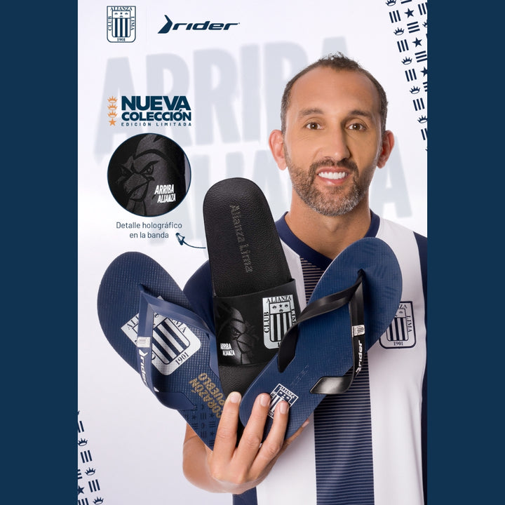 Sandalia Rider Alianza Lima Slide Azul/Blanco RDL55 Dama