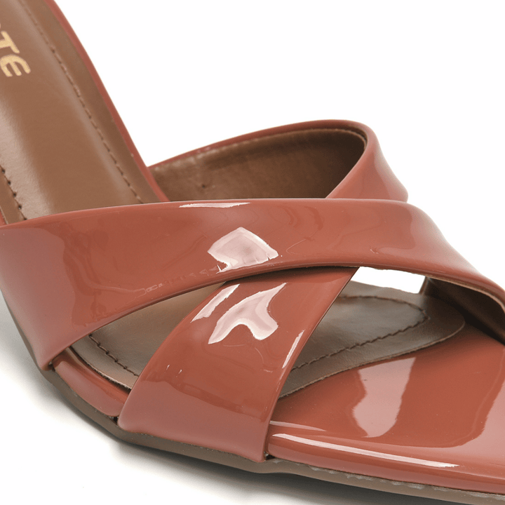 Sandalia Via Marte 336009-01 Cobre Charol Taco 7