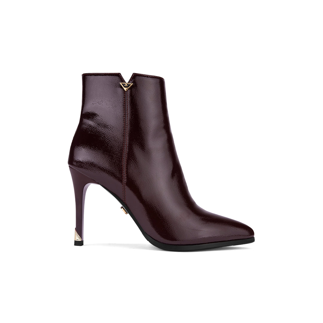 Botin Via Uno BK211 Vino Napa Charol Taco 9.5 cm