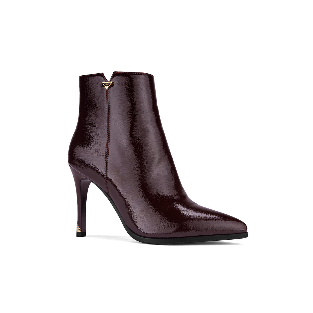 Botin Via Uno BK211 Vino Napa Charol Taco 9.5 cm