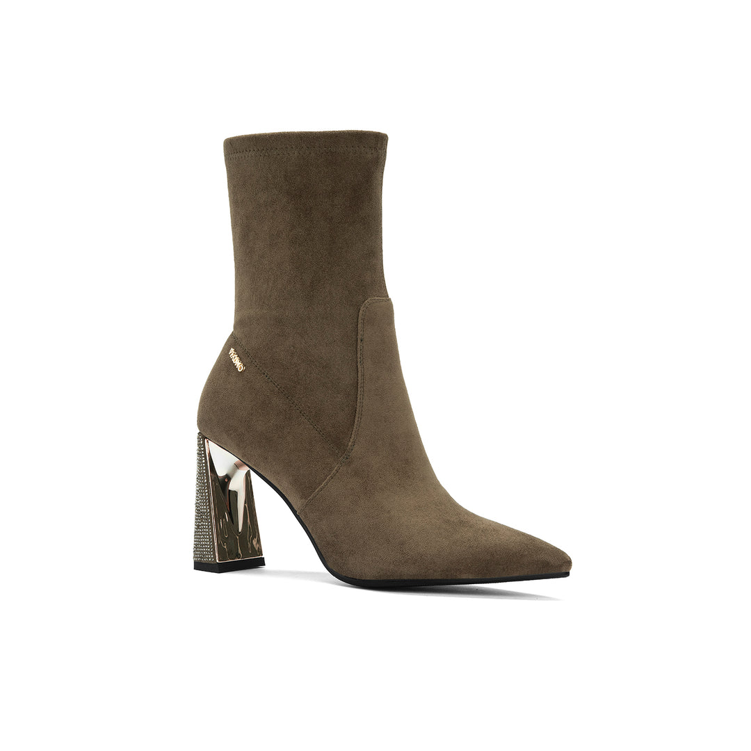 Botin Via Uno BKX973 Gamuza Taco 9