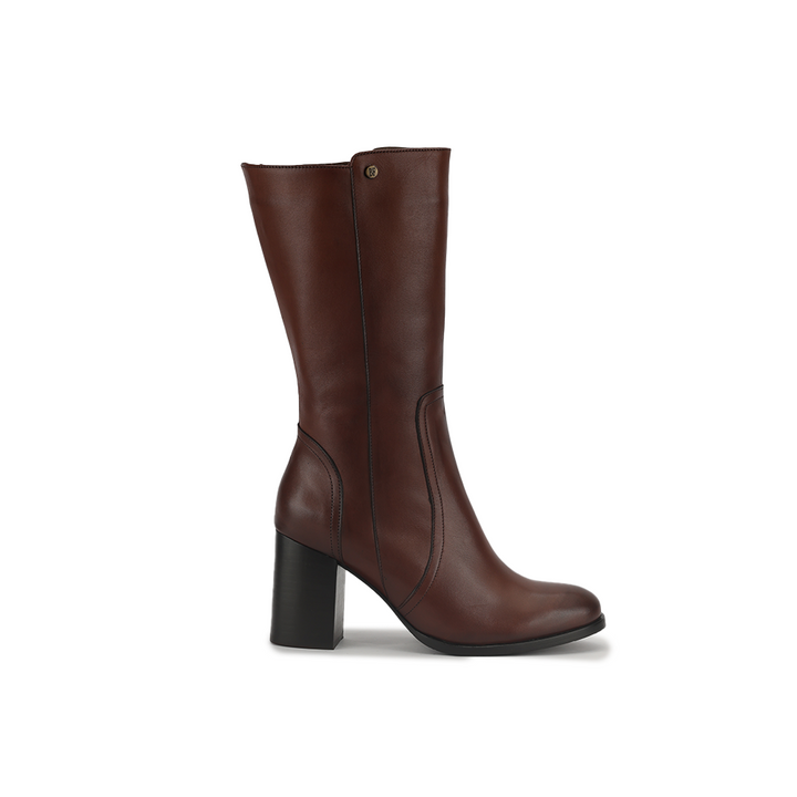 Botin Bruno Ferrini EB12601 Taco 7 Brandy Cuero