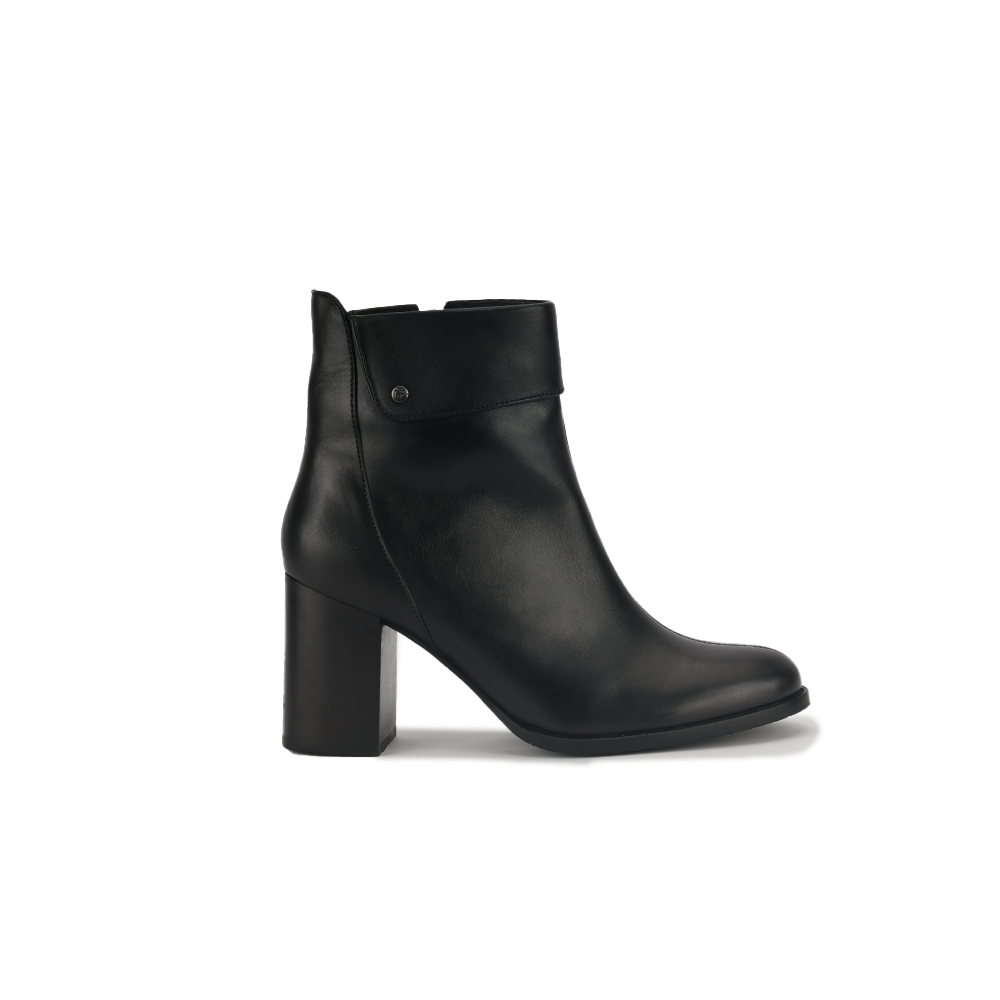 Botin Bruno Ferrini EB12602 Negro Taco 8 Cuero