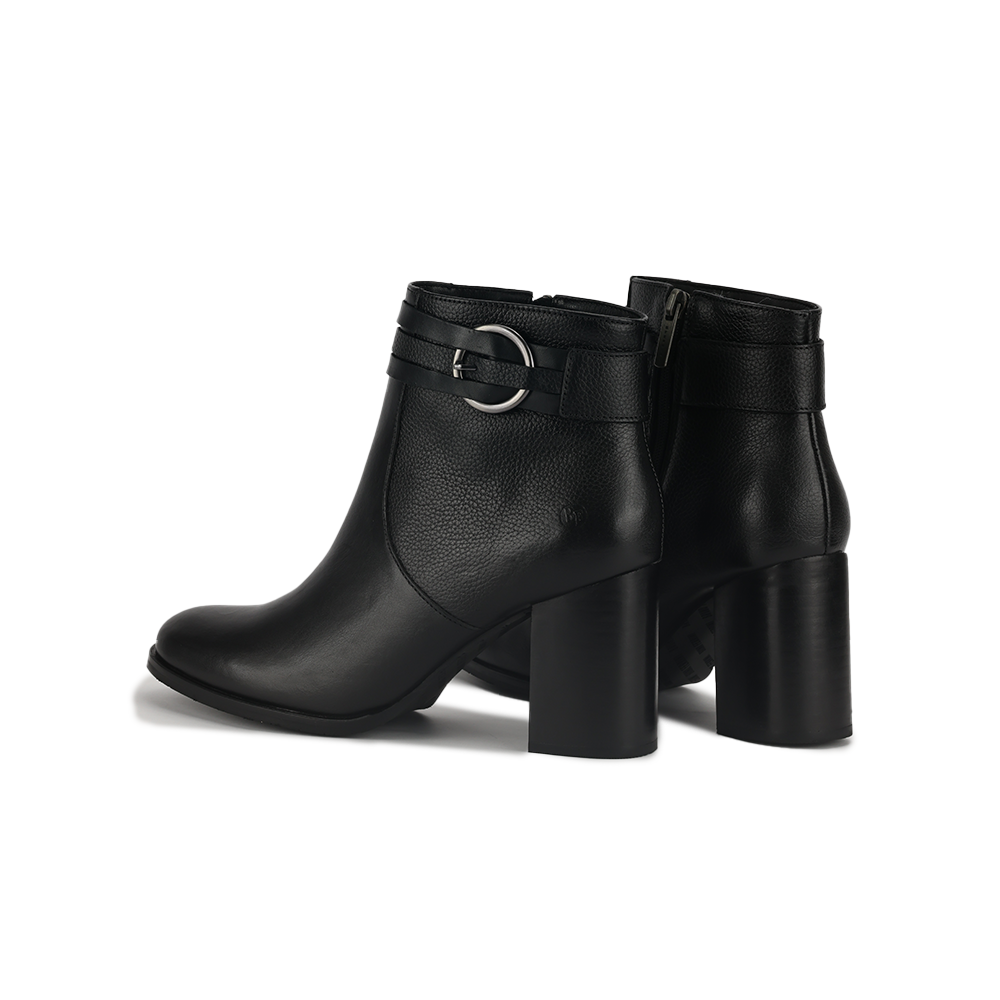 Botin Bruno Ferrini EB12603 Negro Taco 8 Cuero