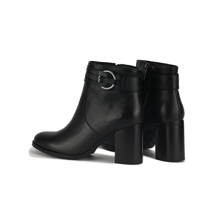 Botin Bruno Ferrini EB12603 Negro Taco 8 Cuero