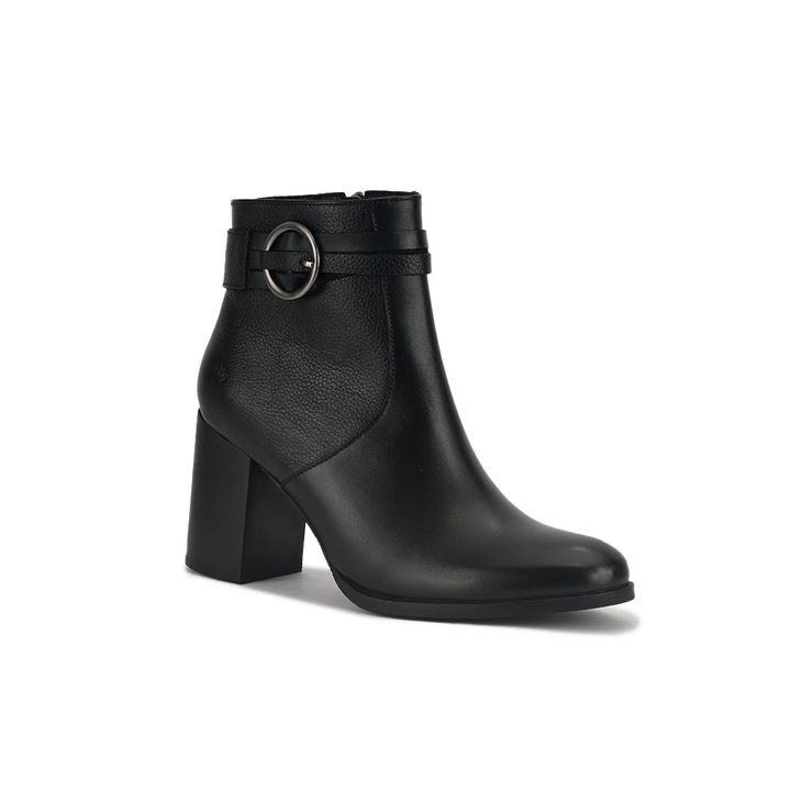 Botin Bruno Ferrini EB12603 Negro Taco 8 Cuero