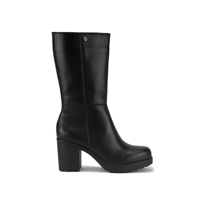 Botin Bruno Ferrini EX22201 Negro Taco 8 Cuero