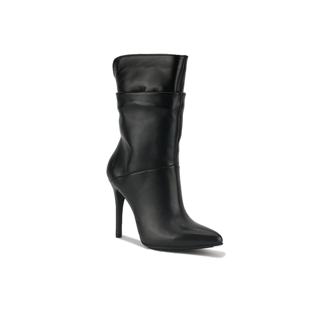 Botin Bruno Ferrini GZ12403 Negro Taco 10 Cuero