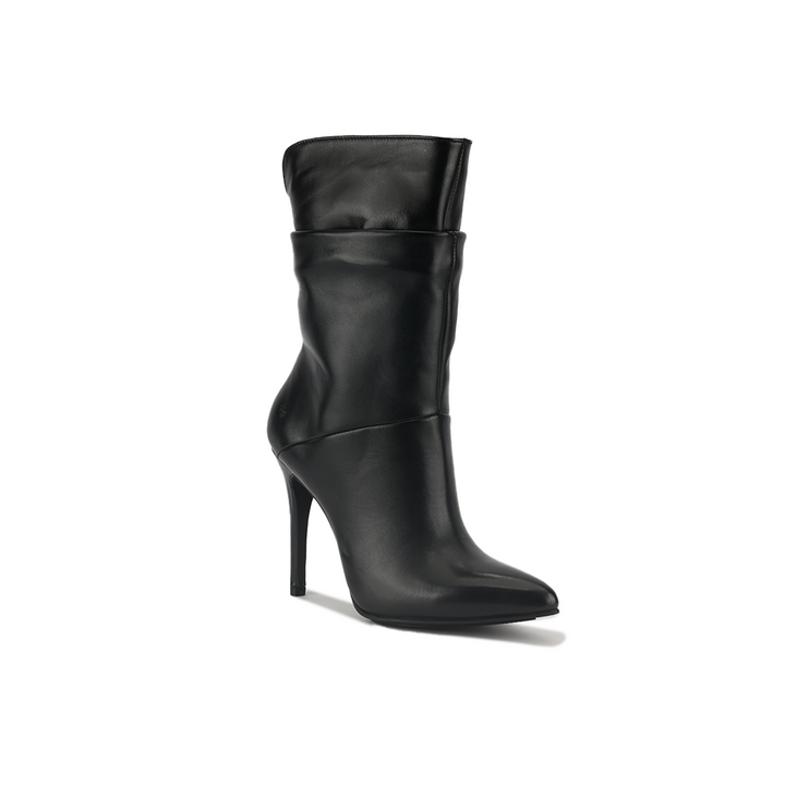 Botin Bruno Ferrini GZ12403 Negro Taco 10 Cuero