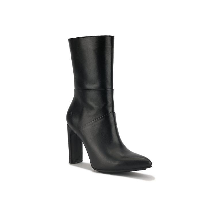 Botin Bruno Ferrini KZ22501 Negro Taco 9 Cuero