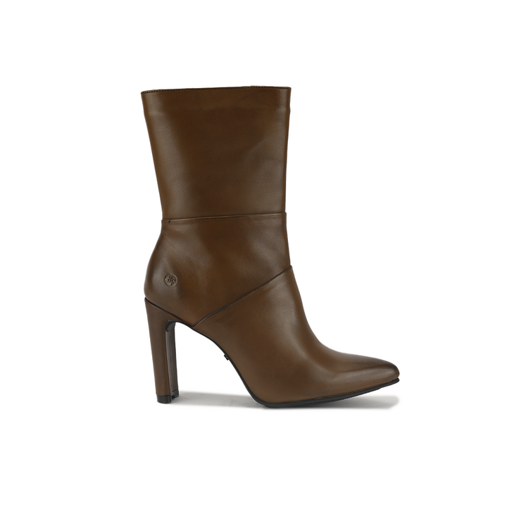 Botin Bruno Ferrini KZ22501 Tostado Taco 9 Cuero