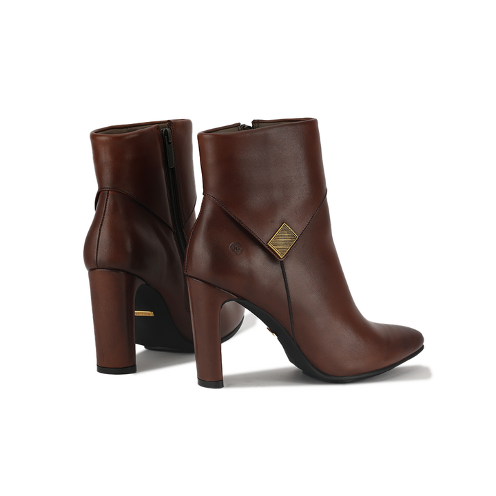 Botin Bruno Ferrini KZ22506 Brandy Taco 9 Cuero