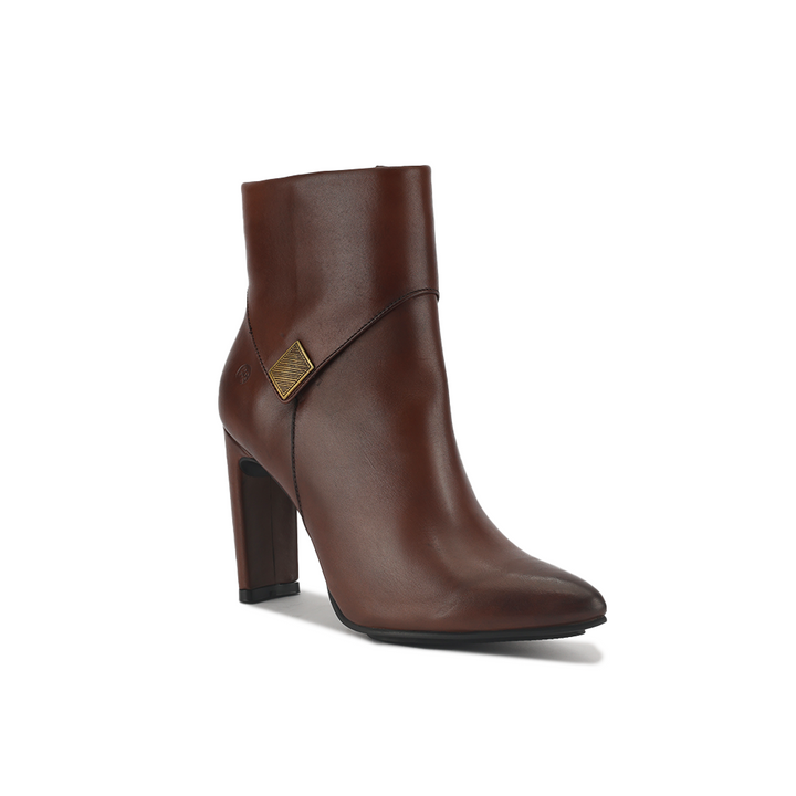 Botin Bruno Ferrini KZ22506 Brandy Taco 9 Cuero