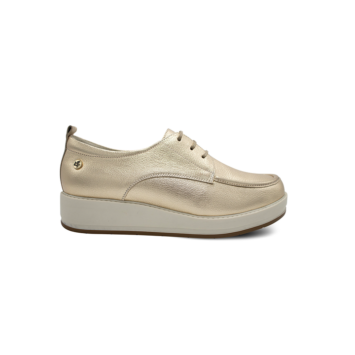 Zapato Oxford Calimod CJ7001 Dorado Femenino