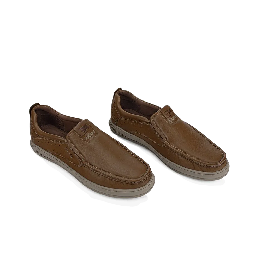 Mocasin Casual Cuero Calimod CK4002 Tan