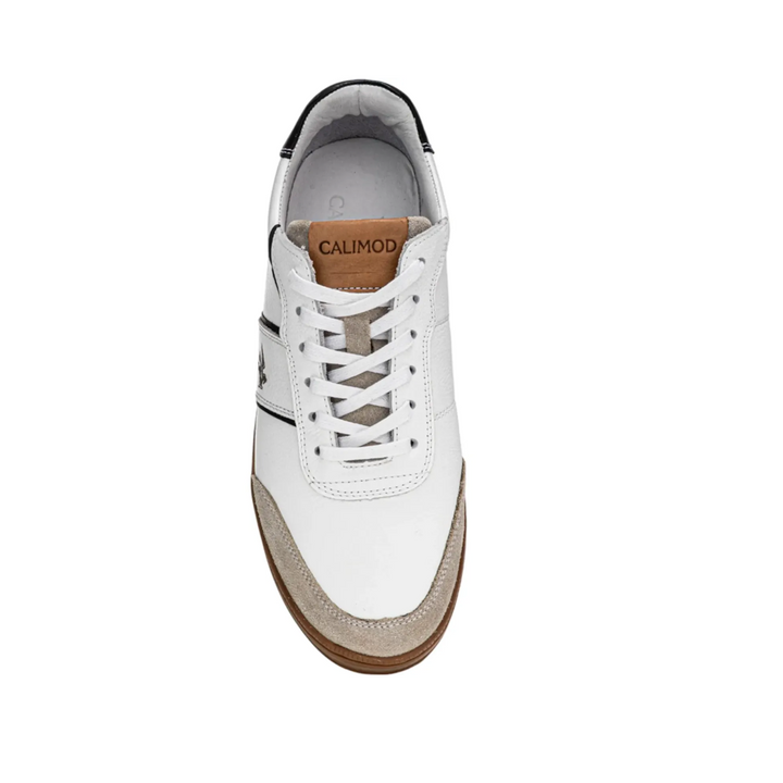 Zapatilla Calimod UIS001 Cuero Blanco