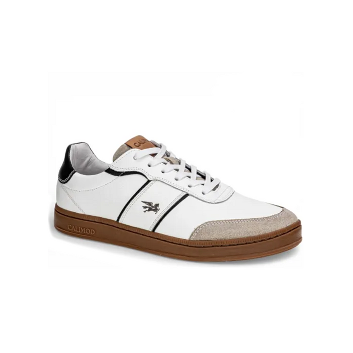 Zapatilla Calimod UIS001 Cuero Blanco