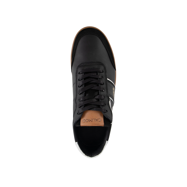 Zapatilla Casual Cuero Calimod UIS001 Negro