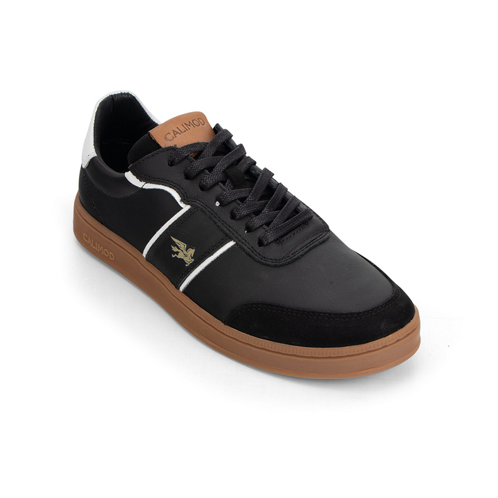 Zapatilla Casual Cuero Calimod UIS001 Negro