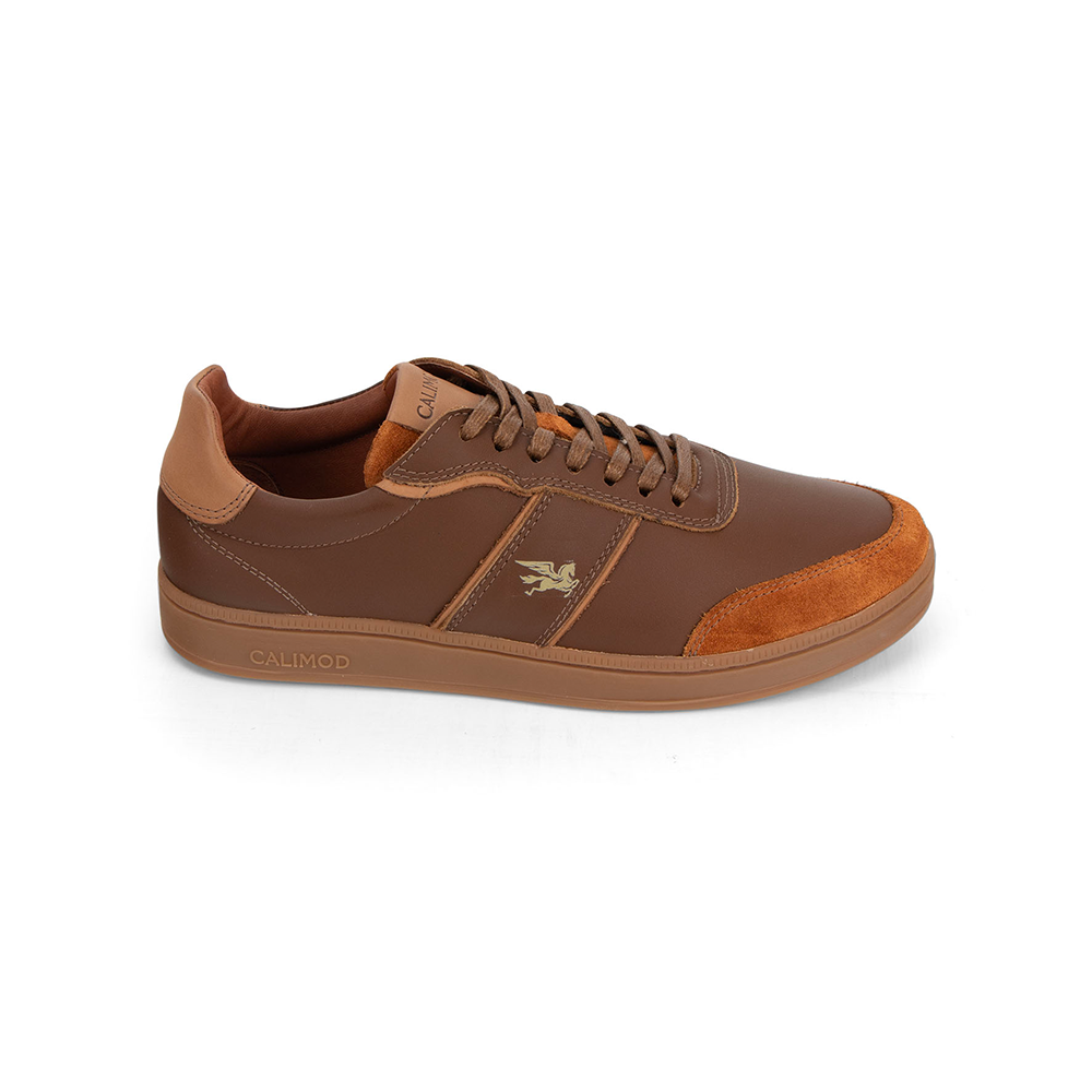 Zapatilla Casual Cuero Calimod UIS001 Tan