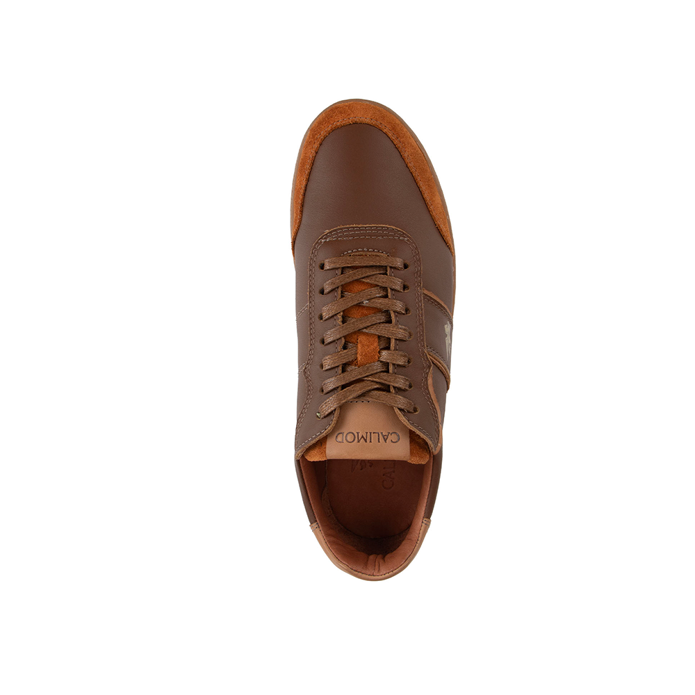 Zapatilla Casual Cuero Calimod UIS001 Tan