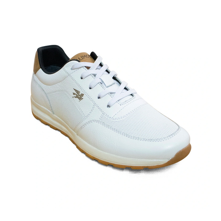 Zapatilla Casual Cuero Calimod UIV002 Blanco