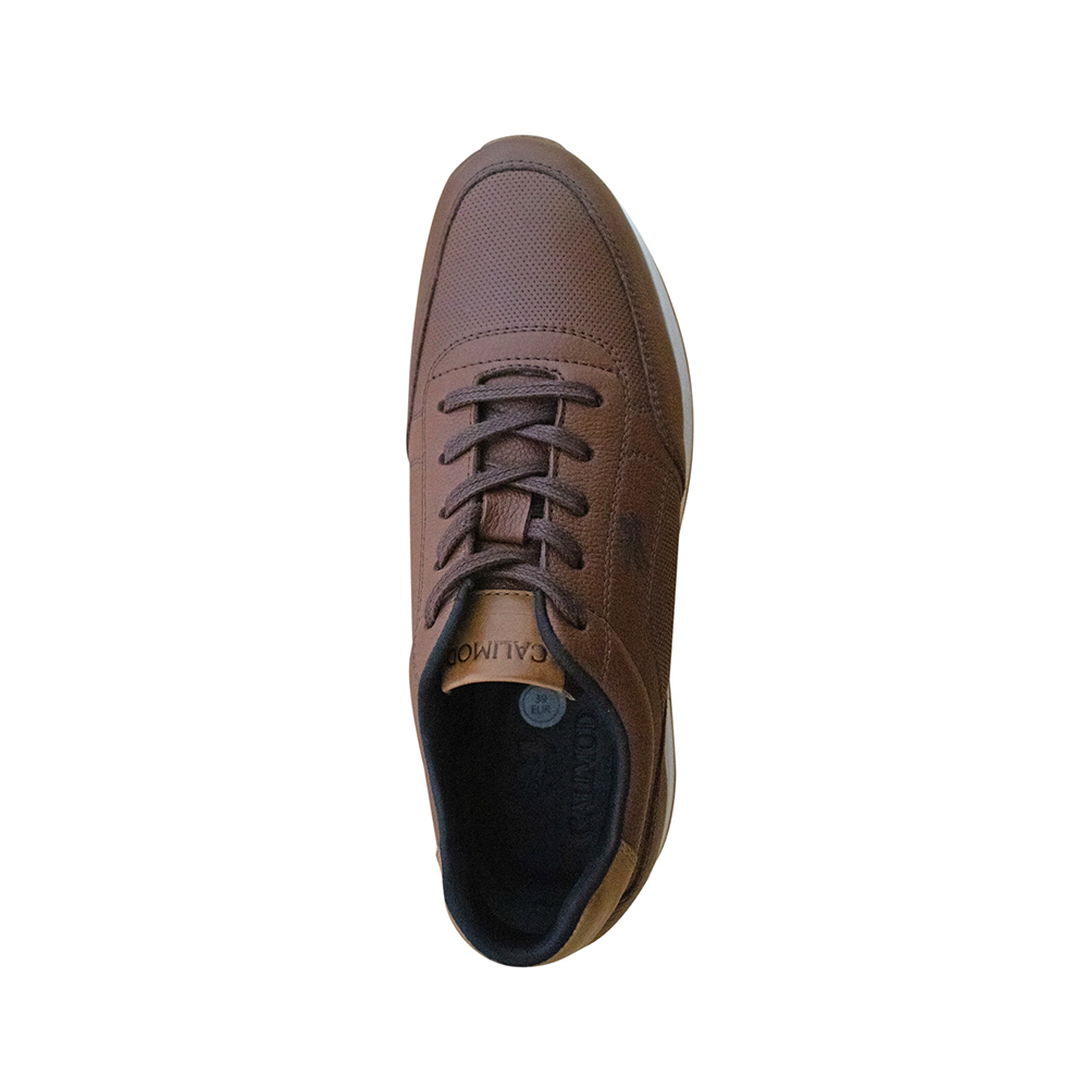 Zapatila Casual Cuero Calimod UIV002 Nutria