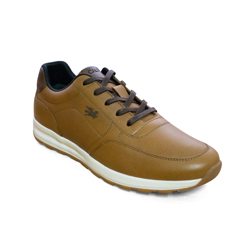 Zapatilla Casual Cuero Calimod UIV002 Tan