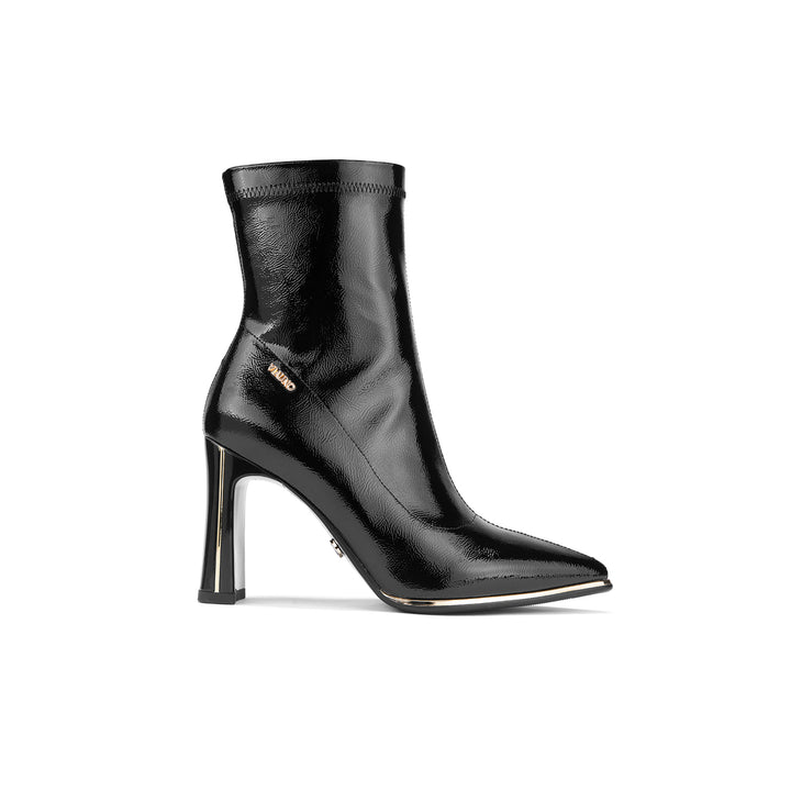 Botin Via Uno DF2797 Negro Napa Charol Taco 9