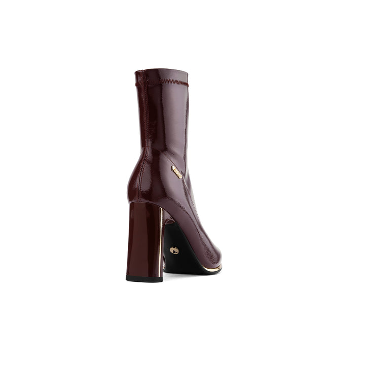 Botin Via Uno DF2797 Vino Napa Charol Taco 9