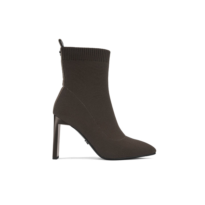 Botin Via Uno DF2823 Marrón Textil Taco 9