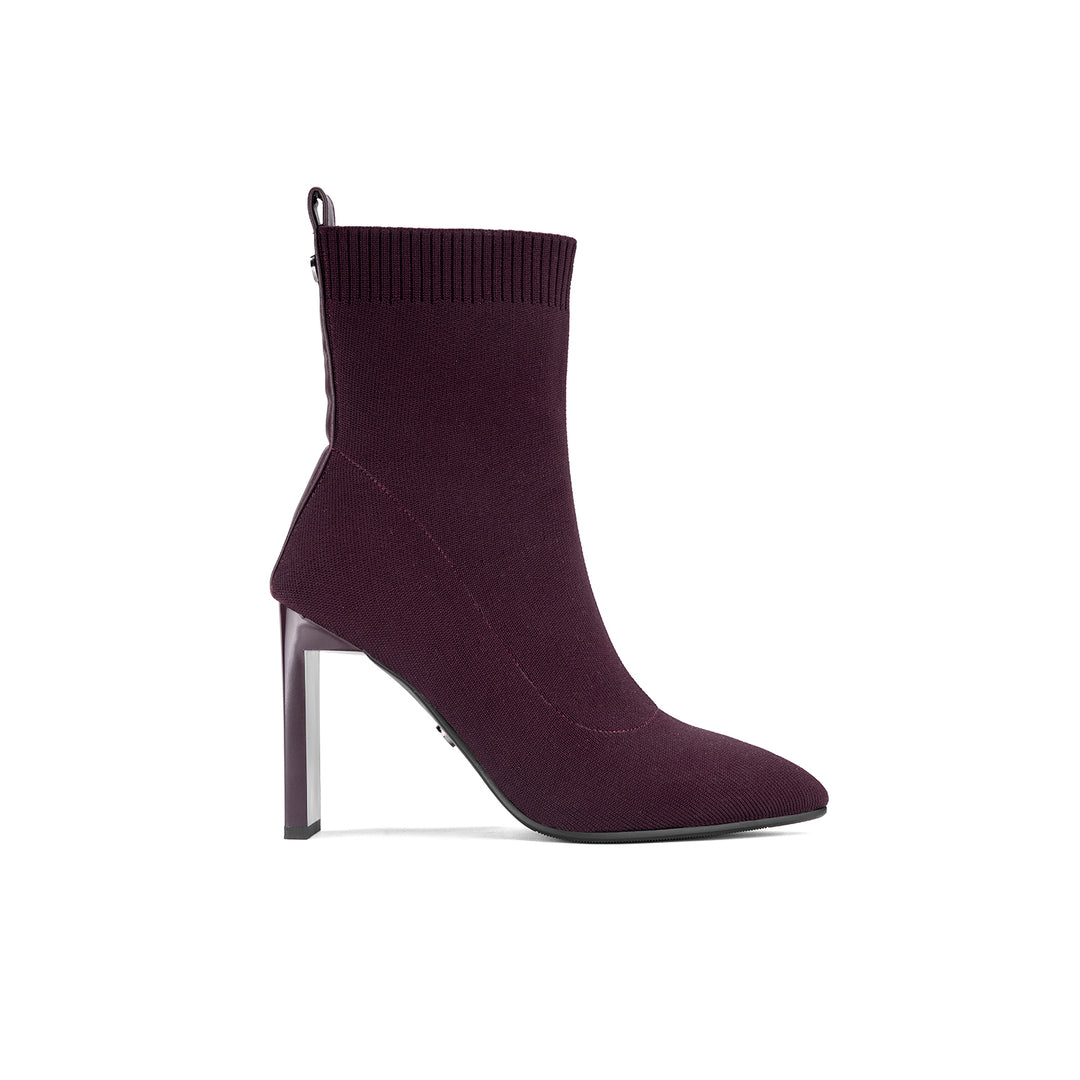 Botin Via Uno DF2823 Vino Textil Taco 9