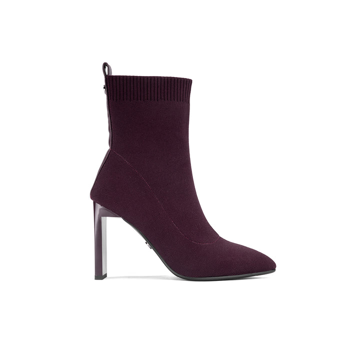 Botin Via Uno DF2823 Vino Textil Taco 9