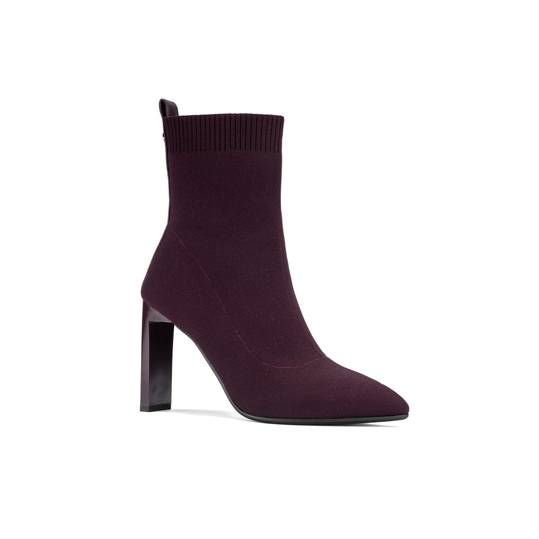 Botin Via Uno DF2823 Vino Textil Taco 9
