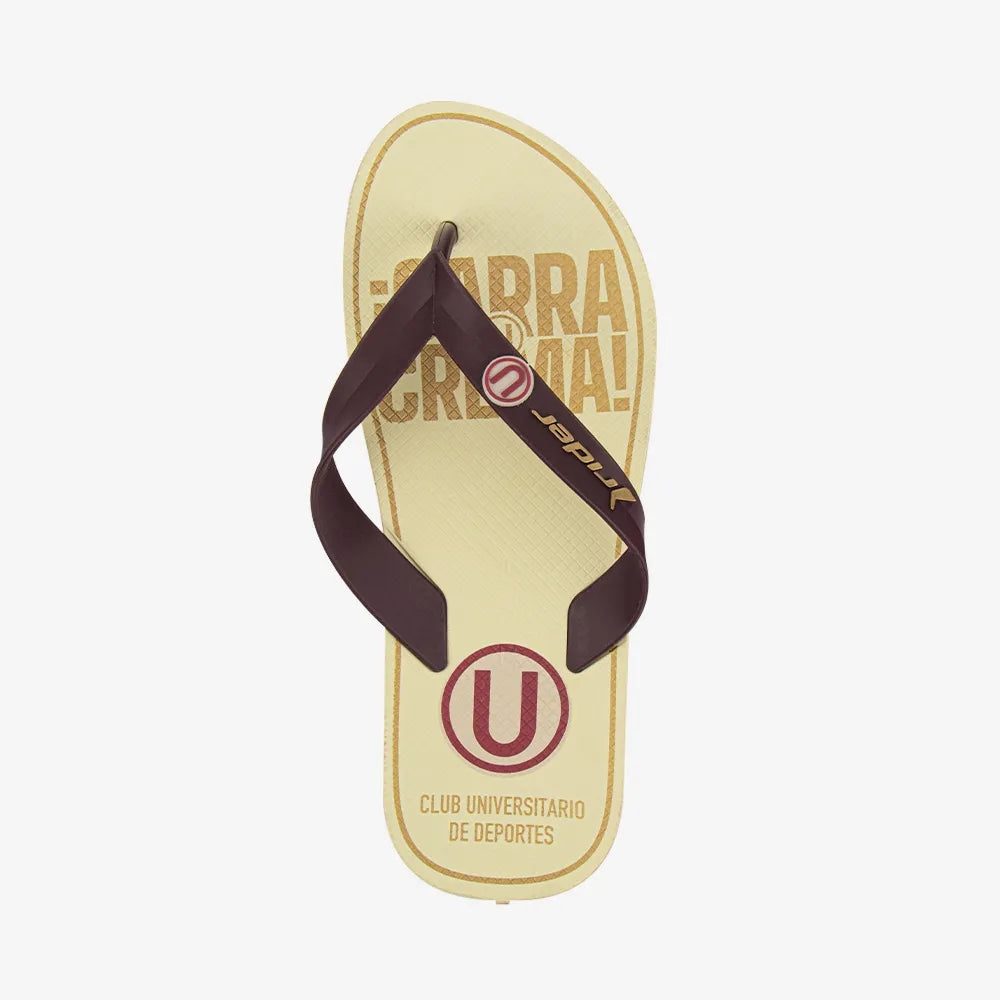 Sandalia Rider Universitario Flip Flop Crema 2RDU86