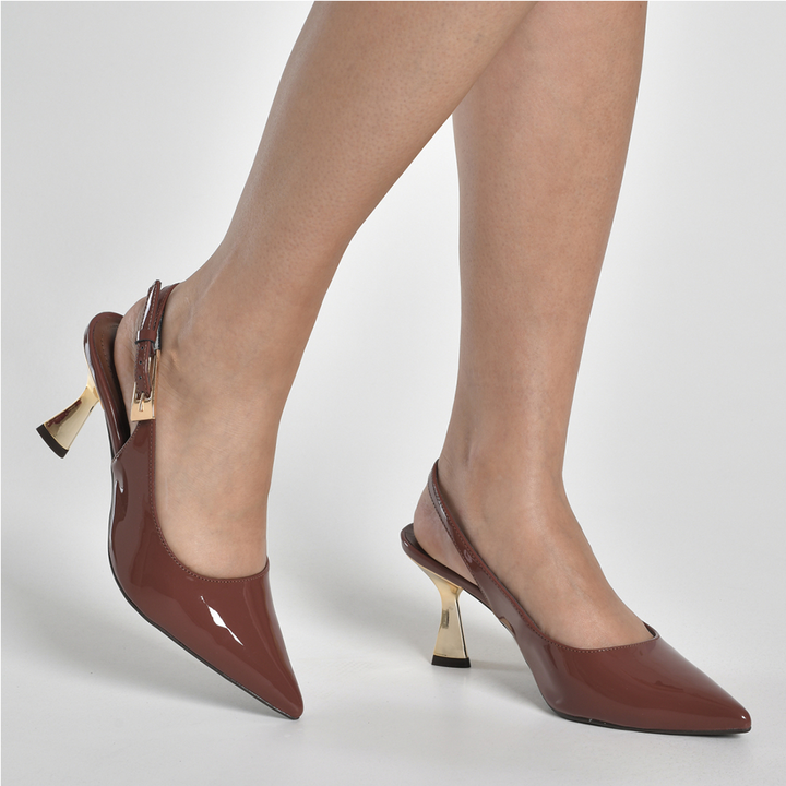 Zapato Via Marte 145012-04 Taco 8.5 Charol