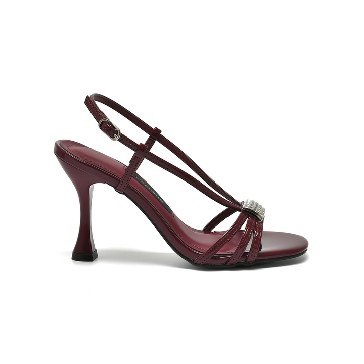 Sandalia Via Marte 149025-01 Taco 10 Charol