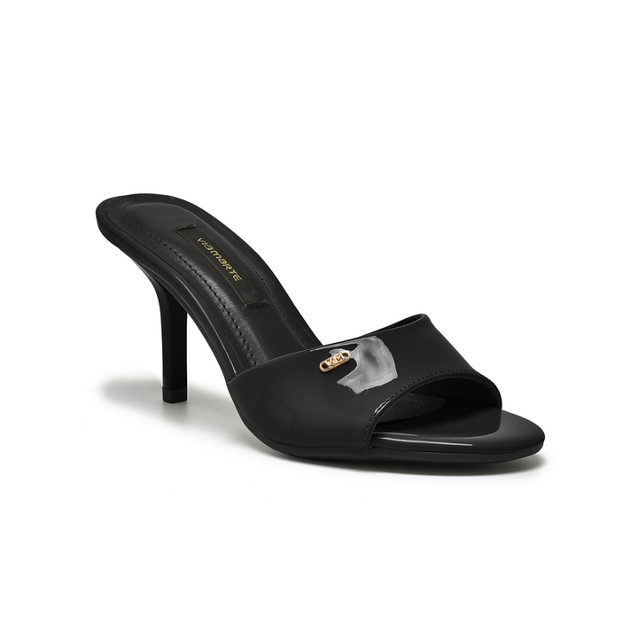 Sandalia Via Marte 300001-02 Charol Taco 8.5