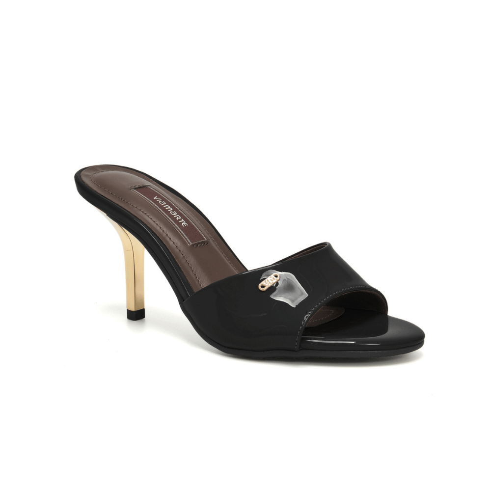 Sandalia Via Marte 300001-03 Negro Charol