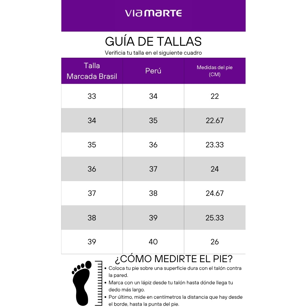 Sandalia Via Marte 166028-04 Taco 8.5