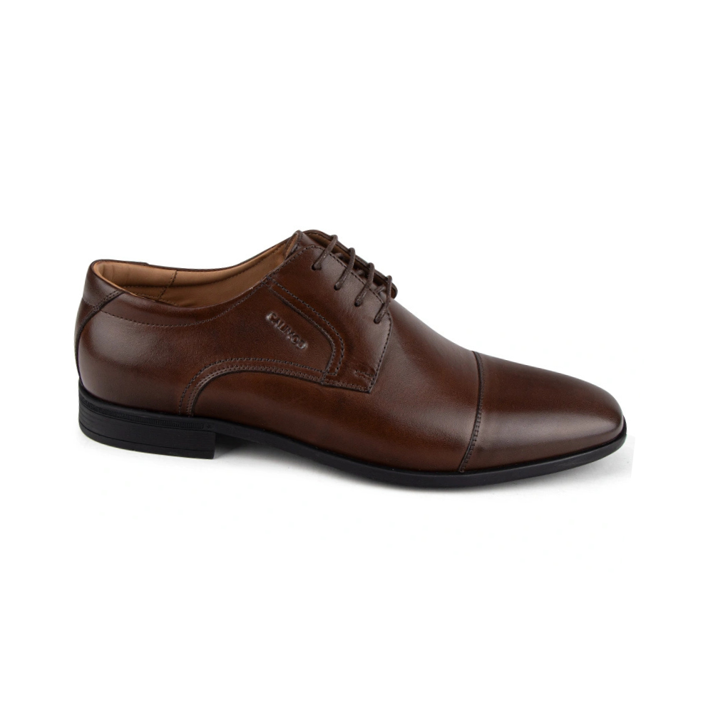 Zapato Calimod VK3002 Cuero Caballero Canela