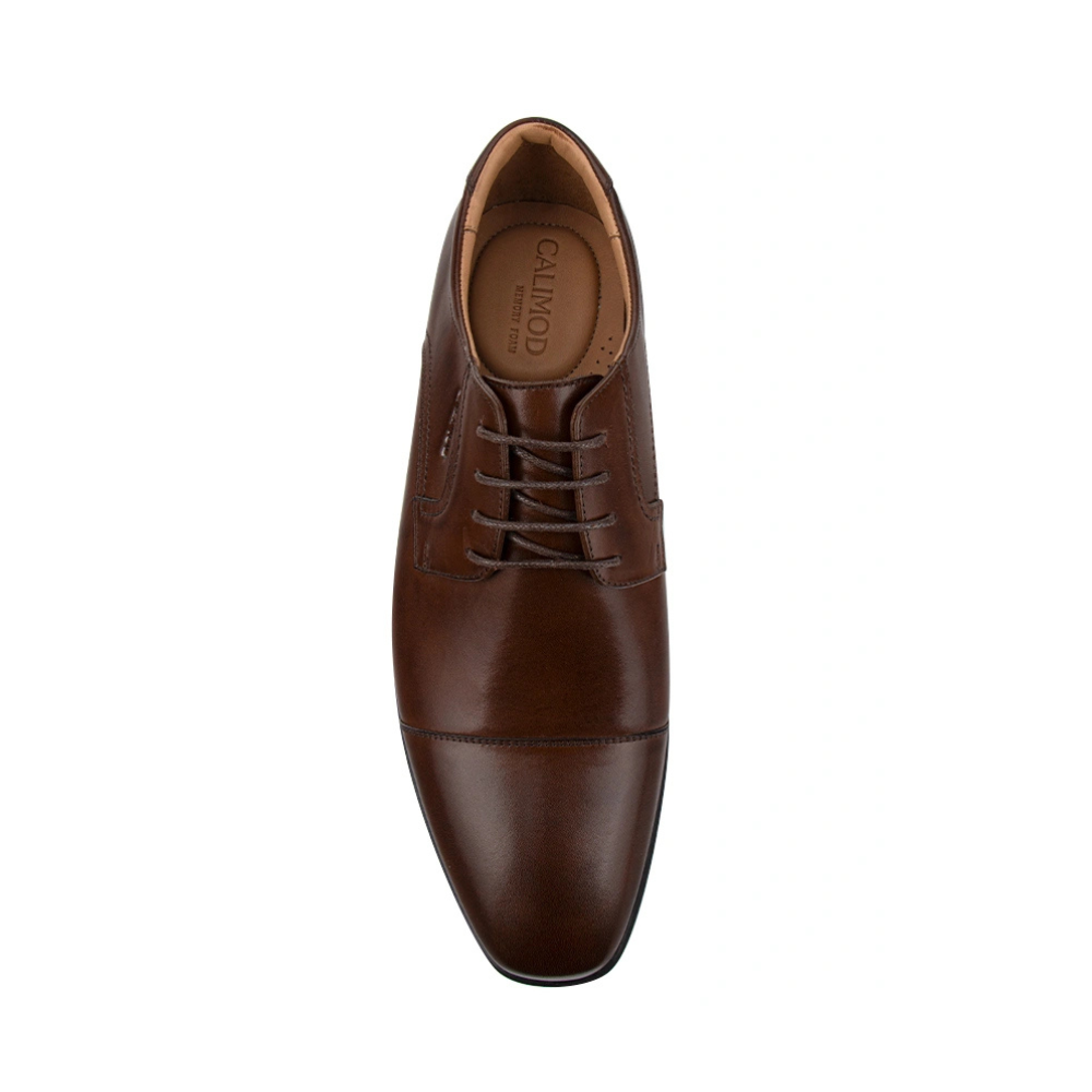 Zapato Calimod VK3002 Cuero Caballero Canela