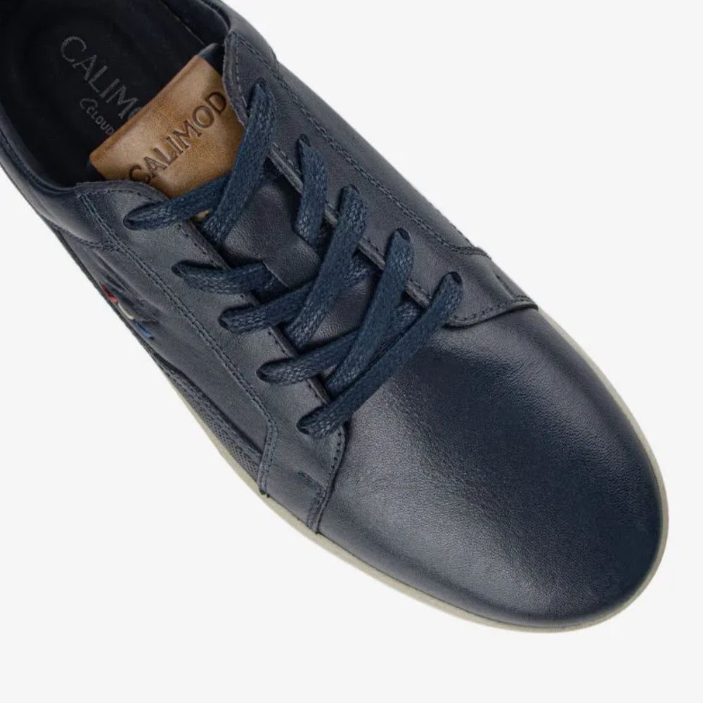 Zapatilla Casual Cuero Calimod UIR001 Azul