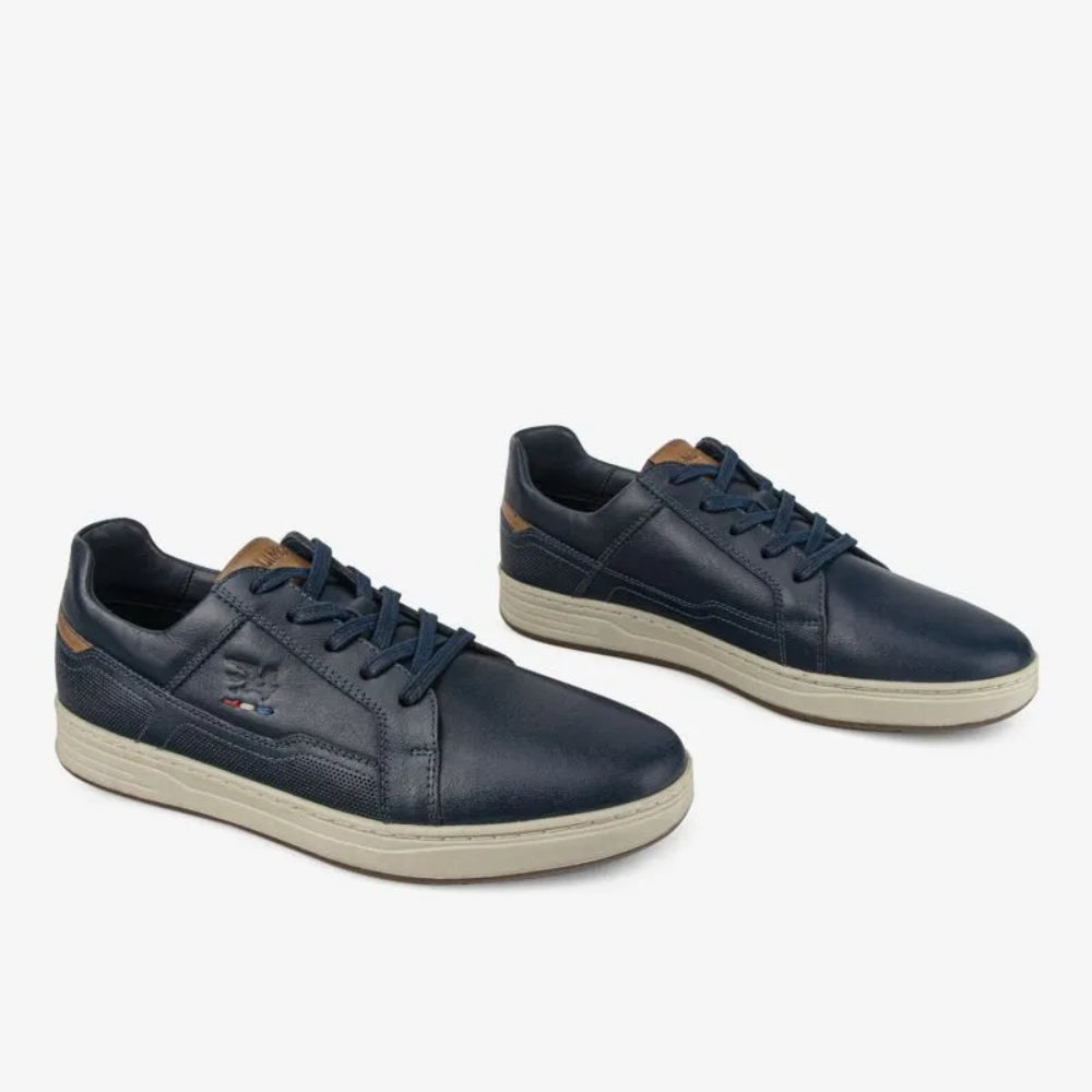 Zapatilla Casual Cuero Calimod UIR001 Azul