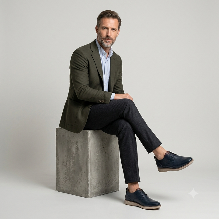 Zapato Casual de Cuero Calimod CYU001